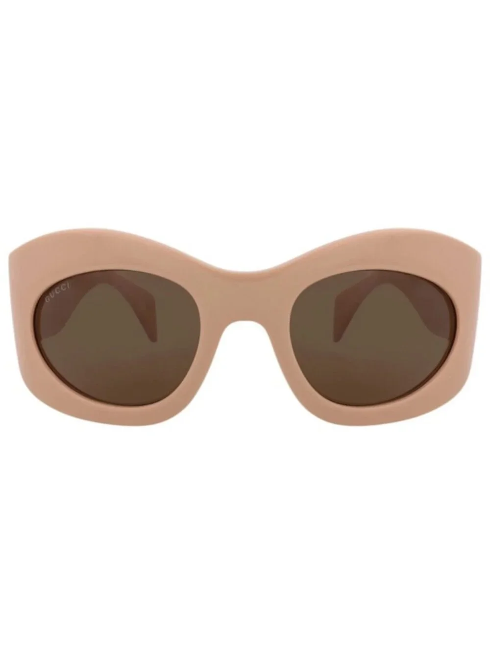 New Gucci Women's Sunglasses Shield Wrap Recycled Acetate Frame Unisex Pink Pink